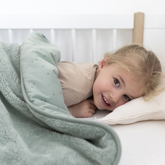 Bemini Blanket Cot Cotton Green Mint 100x140cm