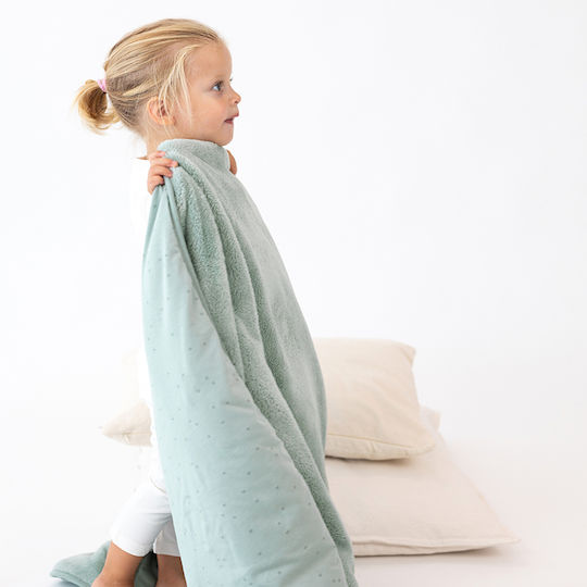 Bemini Blanket Cot Cotton Green Mint 100x140cm