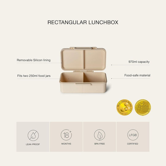 Citron Recipient pentru copii din plastic 0.97lt Alb x x 7buc