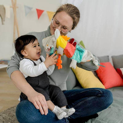 Fehn Baby Toy Κροκόδειλος Δραστηριοτήτων made of Fabric with Sounds for 6++ Months