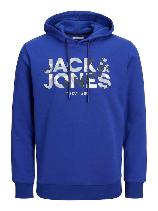 Jack & Jones Men's Sweatshirt with Hood Bluing