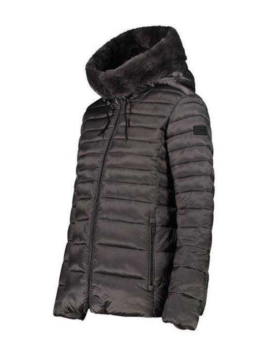Scurtă Jachetă de femei Puffer Maro