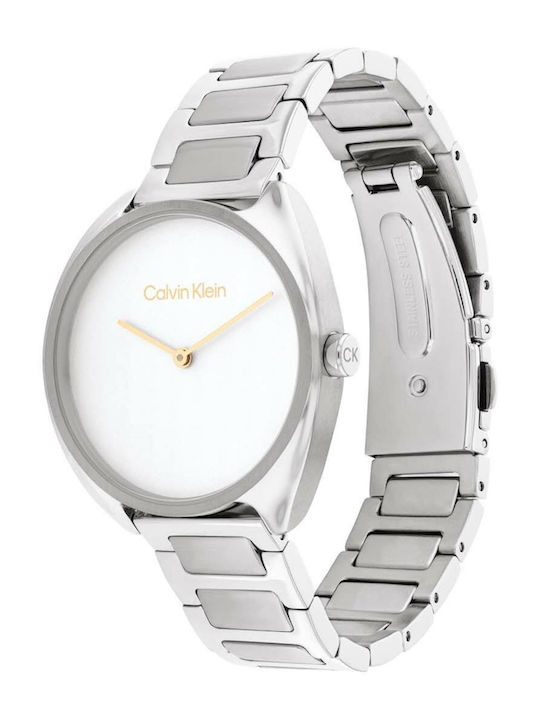 Calvin Klein Ρολόι Μπαταρίας με Μεταλλικό Μπρασελέ Calvin Klein Ρολόι Μπαταρίας με Μεταλλικό Μπρασελέ