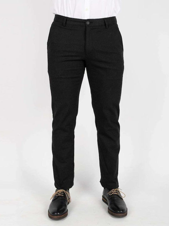 Pantaloni Chino cu Croială Slim Grey/Beige