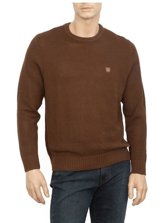 Visconti Herren Langarm-Pullover CAFE