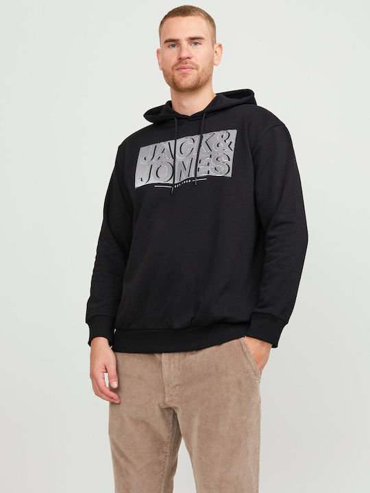 Jack & Jones Men's Sweatshirt with Hood black