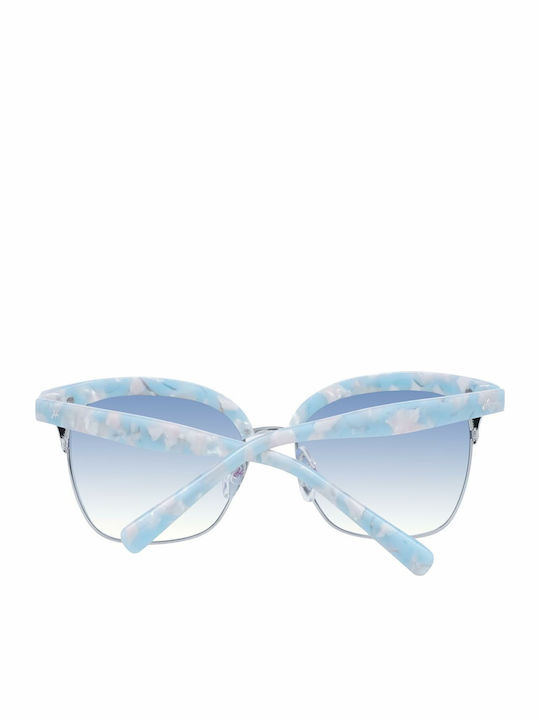 Ana Hickmann Women's Sunglasses with Blue Tartaruga Frame and Blue Gradient Lenses