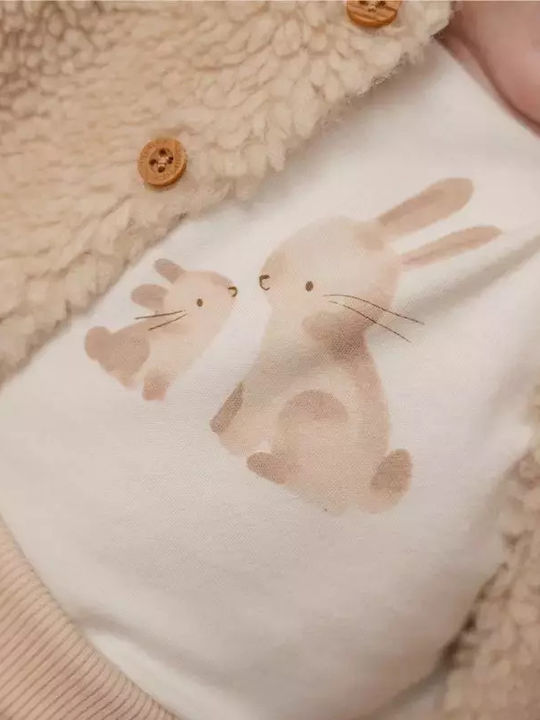 Παιδική Μπλούζα Μακρυμάνικη Λευκή Baby Bunny