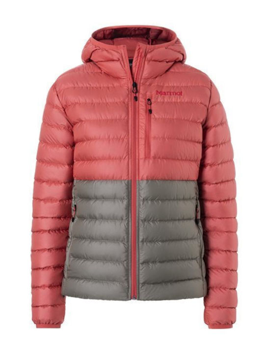 Hoody Women's Sports Jacket for Winter with Hood Pink