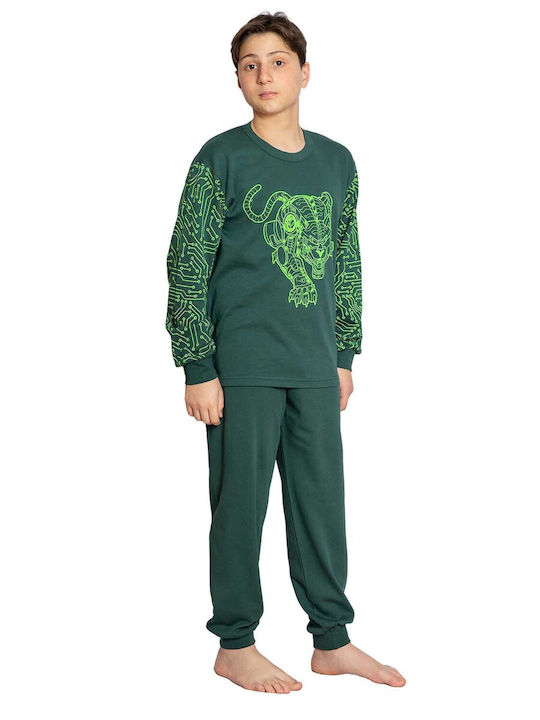 Nina Club Kids Pajamas Cotton Green