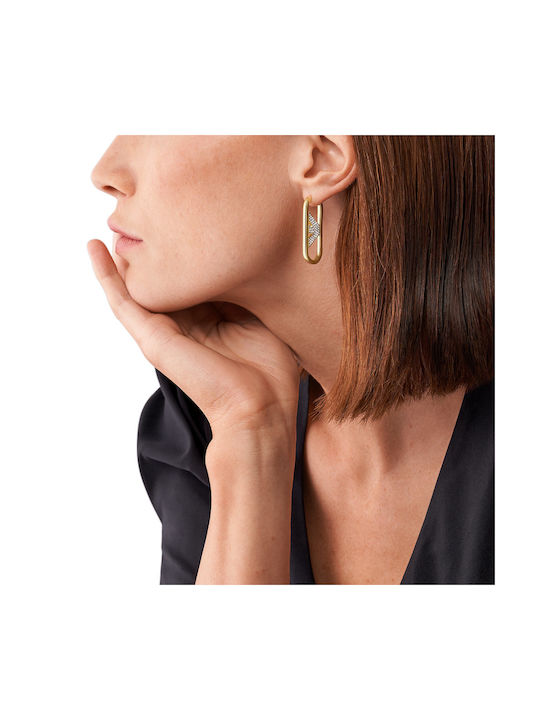 Emporio Armani Earrings Hoops Gold Plated