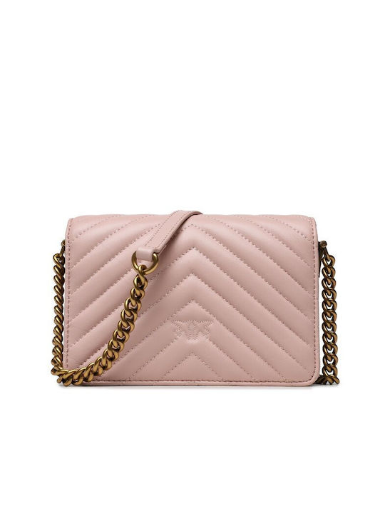 Pinko Leather Women's Bag Shoulder Pink