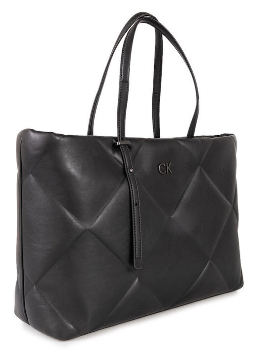 Calvin Klein Leather Women's Bag Tote Black