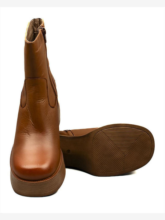 Stiefeletten Damen Tabac Braun