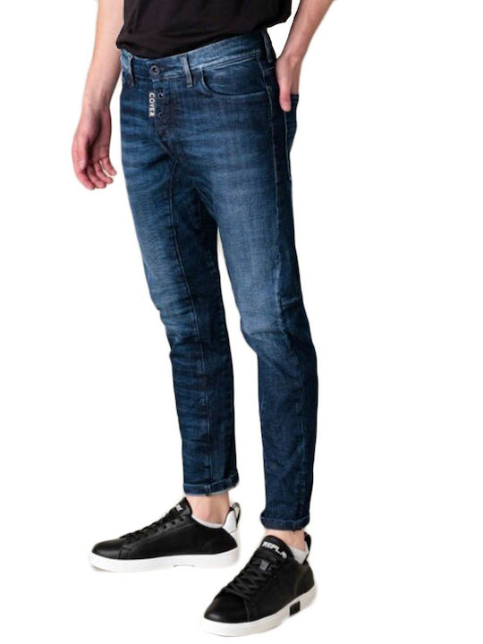 Cover Jeans Ανδρικό Παντελόνι Τζιν σε Skinny Εφαρμογή Navy Μπλε