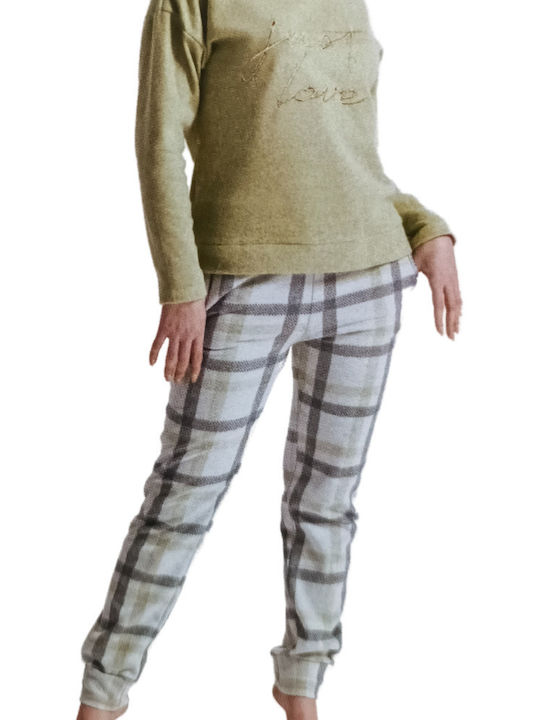 Confezioni Biemme SNC Winter Women's Pyjama Set Cotton Green