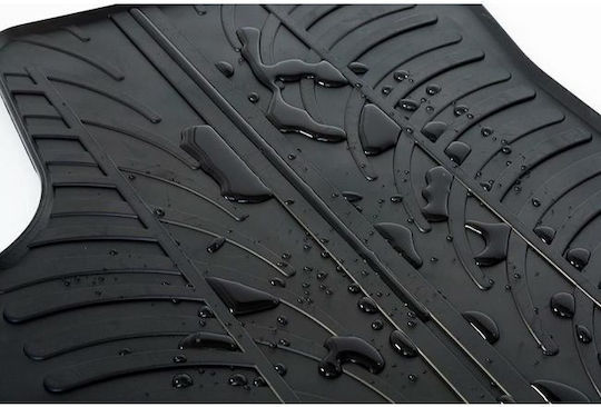 Auto Gs Set of Front and Rear Mats 4pcs for Ford Kuga 2016 Black