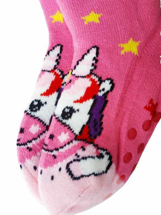 Fengi Kids' Socks Non-Slip Fuchsia