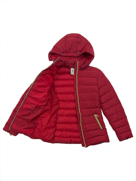 Scurtă Jachetă de femei Puffer Red
