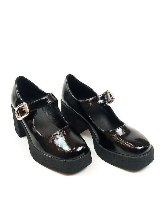 Black Heels with Strap