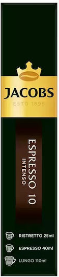 Jacobs Capsules Espresso Intenso Compatible with Machine Nespresso 10caps,tobolek