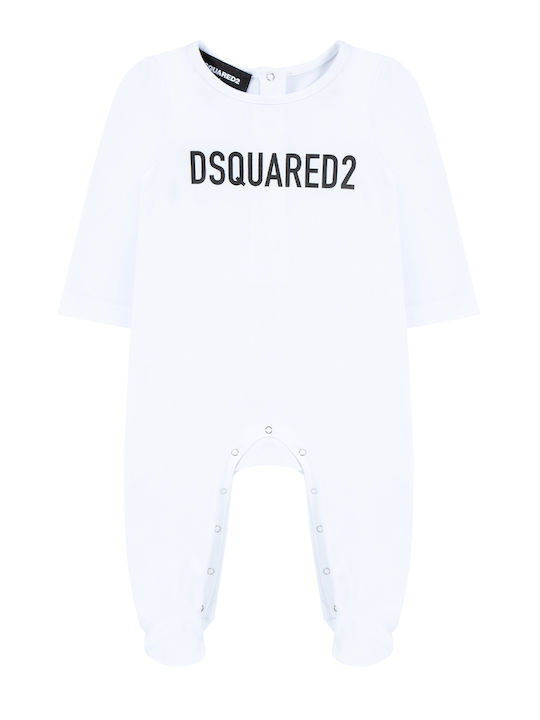 Dsquared2 Комплект Бебешко Боди Бял