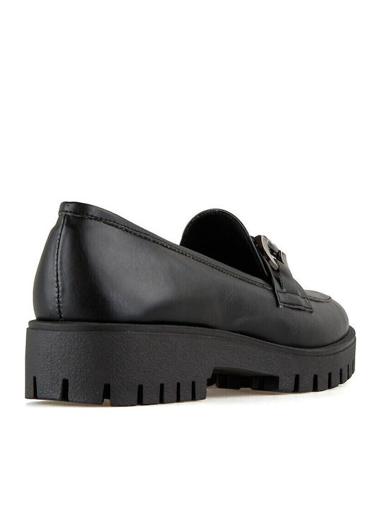 Damen Mokassins in Schwarz Farbe SIB-4600 (BLK)