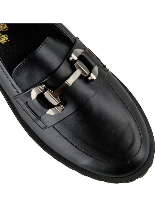 Damen Mokassins in Schwarz Farbe SIB-4600 (BLK)