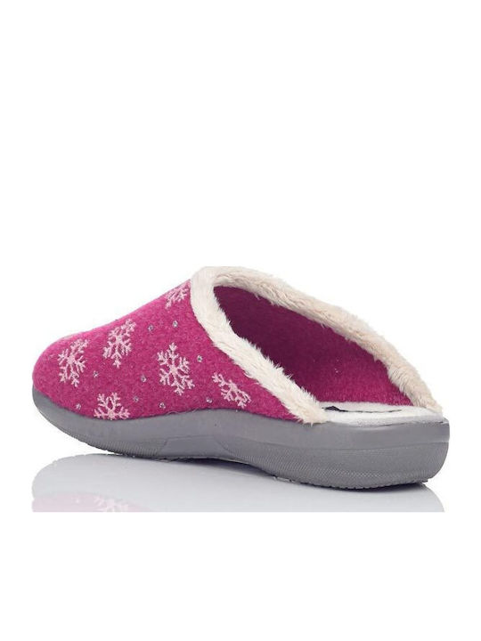 Anatomische Damen Hausschuhe Fuchsie