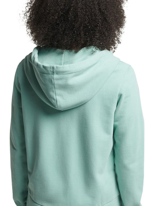 Women's Sweatshirt Jacket Hooded GZL/FRESH MINT