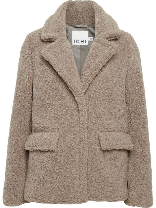 Women's Short Fur 160205/VINTAGE KHAKI