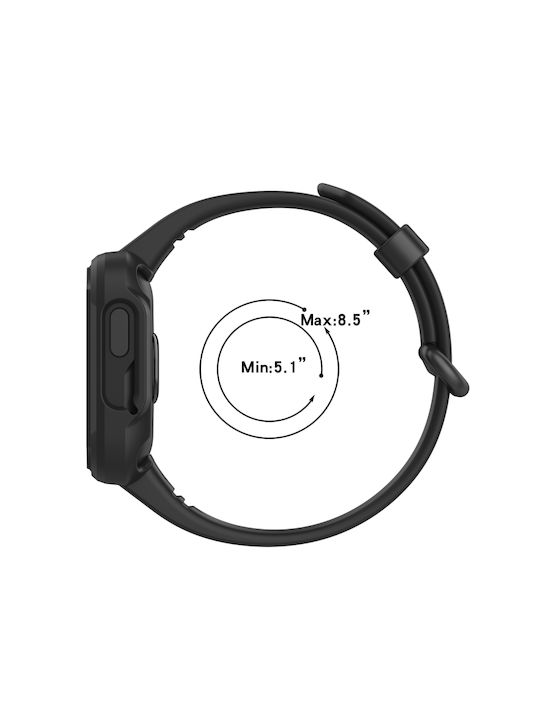 Λουράκι Σιλικόνης Μαύρο (Xiaomi Redmi Watch 2 / Watch 2 Lite)