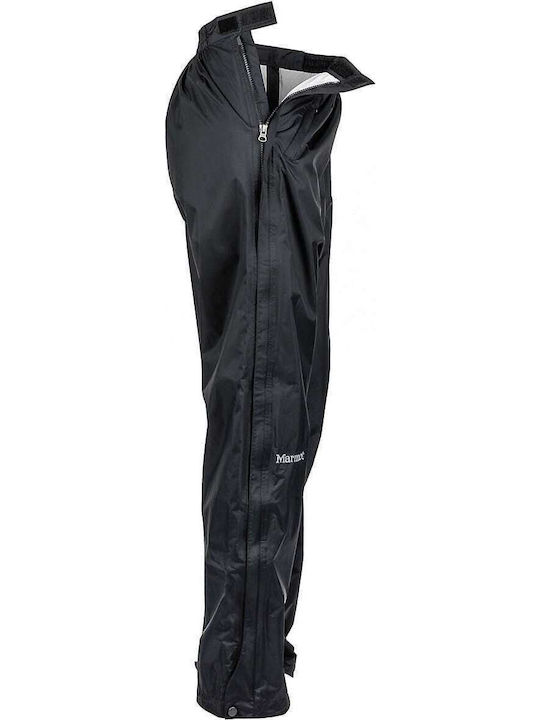 Marmot Full Zip Precip Pant Γυναικείο Μακρύ Παντελόνι Πεζοπορίας Μαύρο