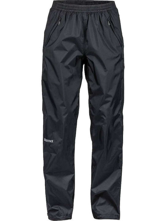 Marmot Full Zip Precip Pant Γυναικείο Μακρύ Παντελόνι Πεζοπορίας Μαύρο