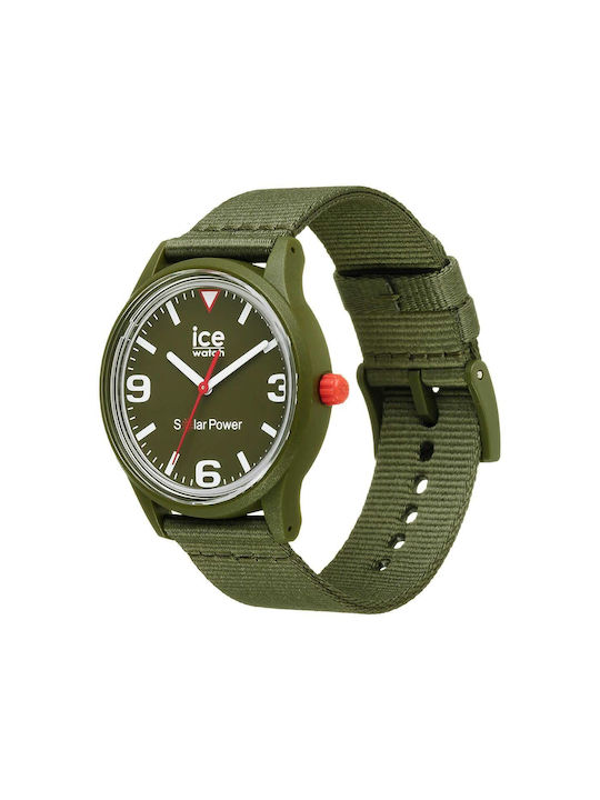 Ice Watch Battery with Green Fabric Strap