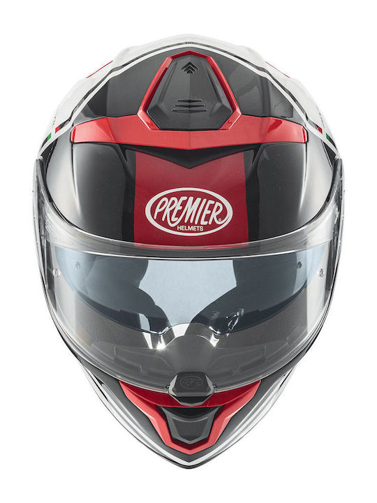 Premier Devil PH 2 Full Face Helmet with Pinlock and Sun Visor ECE 22.06 1490gr Grey/Red/White