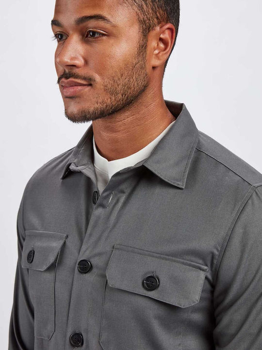 Gabba Topper Herrenhemd Overshirt Langärmelig Deep Lichen Green