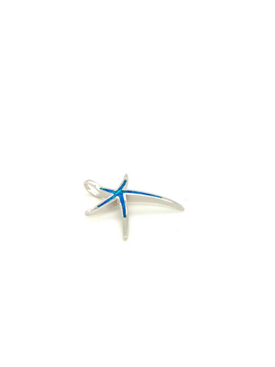 Drandakis Charm with design Star from Silver