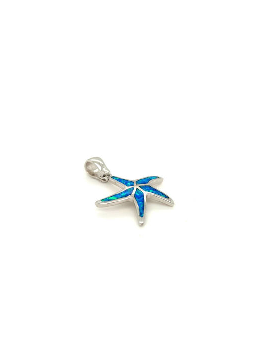 Drandakis Charm with design Star from Silver