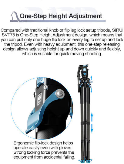 Sirui SVT75 Pro Τρίποδο - Βίντεο