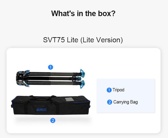 Sirui SVT75 Pro Τρίποδο - Βίντεο