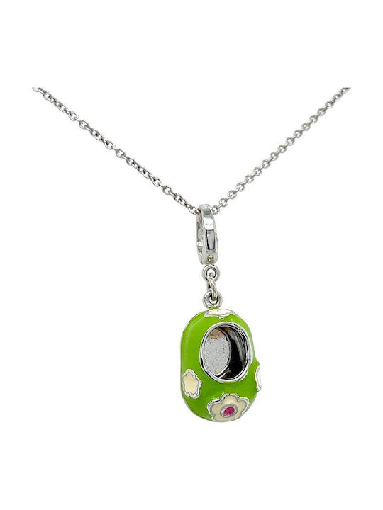 Xryseio Charm От Бяло Злато 18 Карата