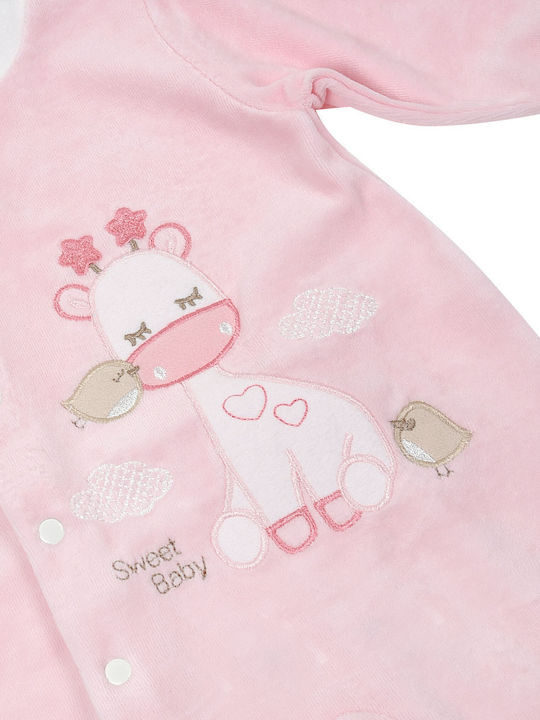 Sweet Baby Baby Bodysuit Long-Sleeved Velvet Sky Blue