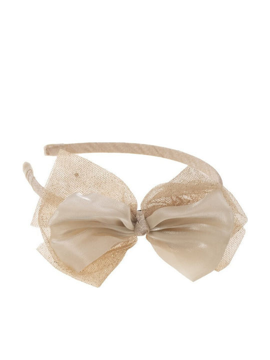 Papillon Kids Gold Kids Headband with Bow