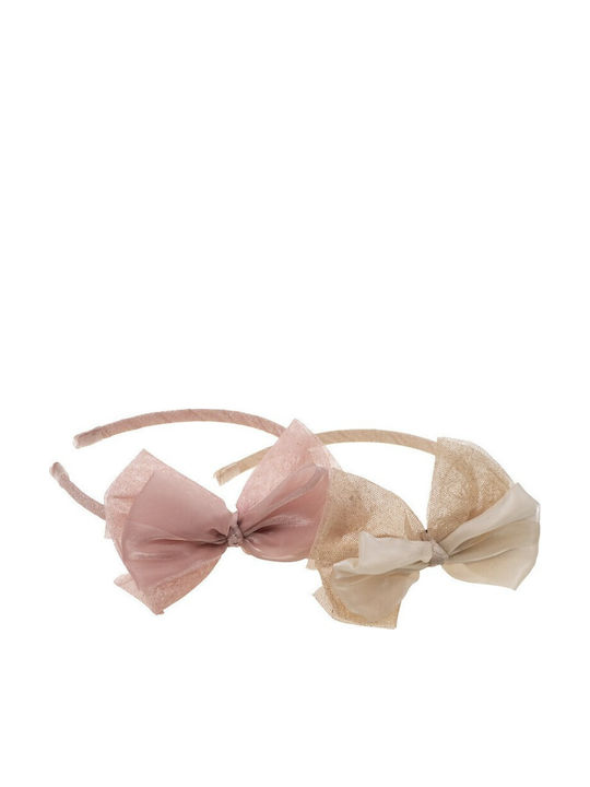 Papillon Kids Gold Kids Headband with Bow
