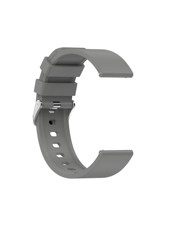 Style Каишка Силикон Сив (Amazfit Bip 3 / Bip 3 Pro - Амазфит Бип 3 / Бип 3 Про)