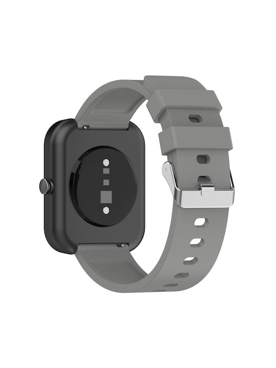 Style Каишка Силикон Сив (Amazfit Bip 3 / Bip 3 Pro - Амазфит Бип 3 / Бип 3 Про)