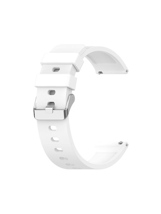 Style Λουράκι Σιλικόνης Λευκό (Amazfit Bip 3 / Bip 3 Pro)