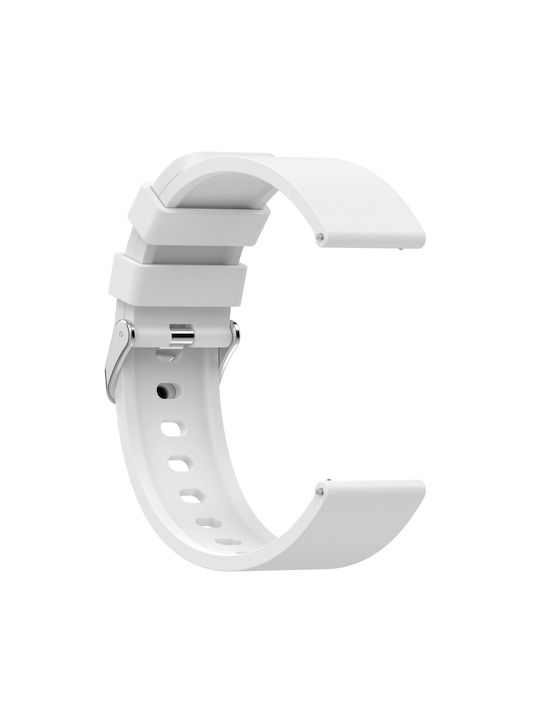 Style Λουράκι Σιλικόνης Λευκό (Amazfit Bip 3 / Bip 3 Pro)