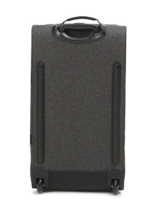 Eastpak Tranverz M Medium Fabric Suitcase Gray with 4 Wheels Height 67cm